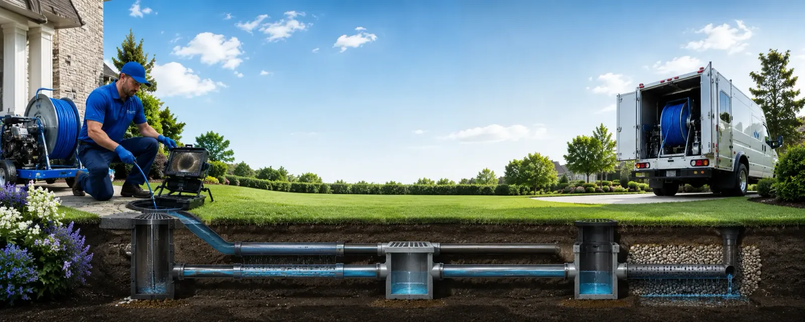 Outdoor drain cleaning information for Oldenburg, IN
